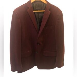INC Mens Soft Holiday Burgundy Blazer Sport Coat Sz. M 2 Button Lined Pockets
